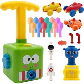 Balloon Car Toy Pump Set for Kids – Ideal Balloon Toy Power Launcher, Balloon Launcher for Kids, Balloon Toys (Green)
