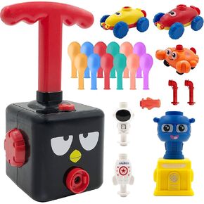 Balloon Car Toy Pump Set for Kids – Ideal Balloon Toy Power Launcher, Balloon Launcher for Kids, Balloon Toys (Green)