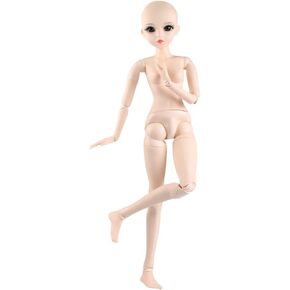 دمية Ucanan 1/3 BJD مقاس 24 بوصة دمى مفصلية جسم أنثوي + مكياج أساسي لدمى ذاتية الصنع أفضل الهدايا للفتيات عيد الميلاد وأعياد الميلاد
