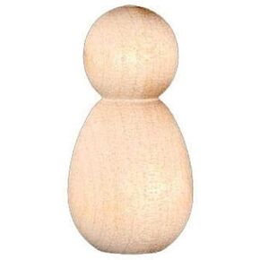 دمى Pinehurst Crafts الخشبية غير المكتملة، نحلة خشبية / طفل، 1-1/4 بوصة، عبوة من 100 قطعة، PegDoll_Bee_100pk