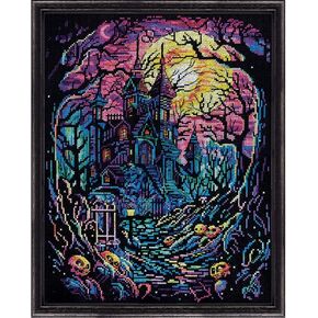 Design Works Crafts Haunted House Counted Cross Stitch Kit