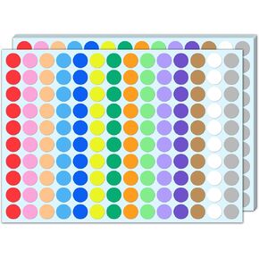 4200 Pieces, 3/4 inch - Colored Dot Circle Stickers, Garage Yard Sale Price Labels, Color Coding Round Sticker Dots - 14 Assorted Colors