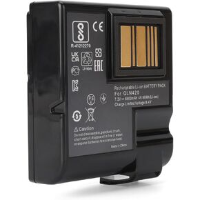 Replacement for Zebra Printer Battery QLN420 - for Zebra Printer Battery ZQ630 - fit ZQ63-AUWA000-00 ZQ63-ACFAC10-00 P1040687 P1049729 P1050667-016 P1089760-002 BTRY-MPP-68MA1-01 Lithium Ion 7.2V