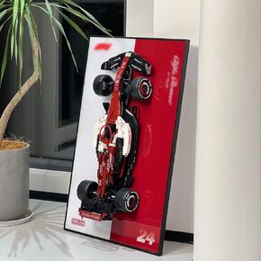 iLuane Display Wallboard for C64005w Alfa Romeo F1 Race Car Building Blocks Set