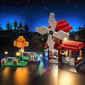LED Lighting Compatible with Lego The Windmill Farm 21262, Light Kit Compatible with Lego 21262, Giving Light to Model, NOT Included The Model Set（Standard Version）