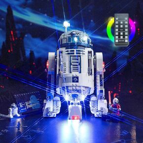 LED Lighting Compatible with Lego R2-D2 75379, Light Kit Compatible with Lego 75379, Giving Light to Model, NOT Included The Model Set(18 Key RC Version)