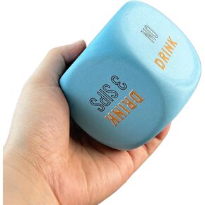 Jumbo Drinking Dice Game for Adults Party, 2.75"Giant Fun Beer Dice Bar Game EVA Foam Dice, Travel Game (Yellow)