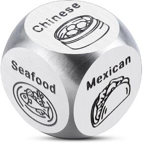 Gag Gifts White Elephant Gifts Christmas Exchange Gifts for Women Adults Funny 10 Year Anniversary Tin Gifts Funny Food Dice Anniversary Christmas Stocking Stuffers Secret Santa Gifts Exchange Dice