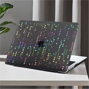 DTangLsm for M4 MacBook Air 13 inch Case 2025 2024-2022 M3 M2 A3240 A3113 A2681, Clear Plastic Hard Case for MacBook Air 13.6 inch Laser Print Laptop Shell&Keyboard Cover for Mac Air M4, Squares Clear