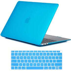 Se7enline Compatible with MacBook Air 13 Inch Case 2018/2019/2020/2021/2022/2023/2024 A1932/A2337/A2179 Smooth Frosted Hard Shell Case Cover for Mac Air 13-Inch Retina Display Touch ID, Mellow Yellow