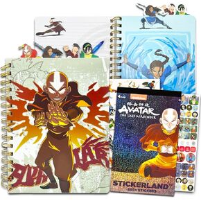 Nickelodeon Avatar the Last Airbender Notebook Journal - Bundle with Avatar Journal Notebook with Tabbed Sections Plus Over 200 Avatar Stickers | Avatar Notebook School Supplies Set in Saudi Arabia