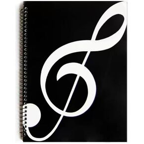 Blank Sheet Music Notebook, Cardboark Spiral Notebook Manuscript Paper, Composition Staff Paper for Kids, Musician, Students, Music-Notebook 100 Pages