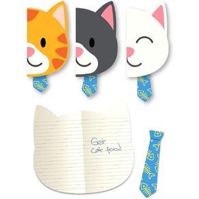 Suck UK | Lined Notebook | Cat Small Notebook | Cat Stationery | To Do List Notebook & Stationary Supplies | Mini Notebook | Party Favors for Kids Goodie Bags | Cat Lover Gifts For Women | Set of 3