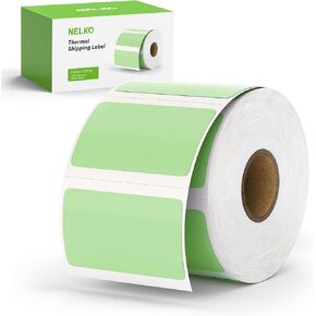 Nelko Genuine 2.25" x 1.25" Direct Thermal Labels, Barcode Labels Compatible with Nelko PL70E Label Printers, Self-Adhesive Labels, Barcode Stickers, White/1000 Labels (Commercial Grade)
