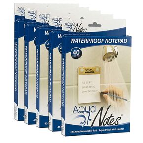 Aqua Notes Waterproof Note Pad - Pack of 5