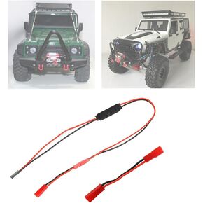 قابس محول وحدة تحكم ونش RC، ملحق أجزاء عالمية مناسب لطراز سيارة Traxxas SCX10 D90 RC وحدة تحكم ونش RC مع قابس محول 8 × 5 × 1 سم