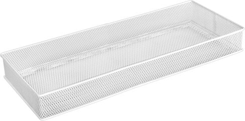 YBM HOME Mesh Drawer Cabinet and or Shelf Organizer Bins, School Supply Holder Office Desktop Organizer Basket, White (1, 6x15x2 Inch) in Saudi Arabia