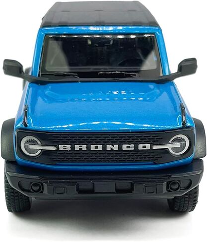 2-Door Bronco Badlands Model Car 1/36 Scale Diecast Toy Cars Metal Alloy Children’s Vehicles, Pull Back Doors Open, Black Rim, Mens Collection, Kids Toys for Boys Gifts, Cake Topper Home Décor, White in Saudi Arabia