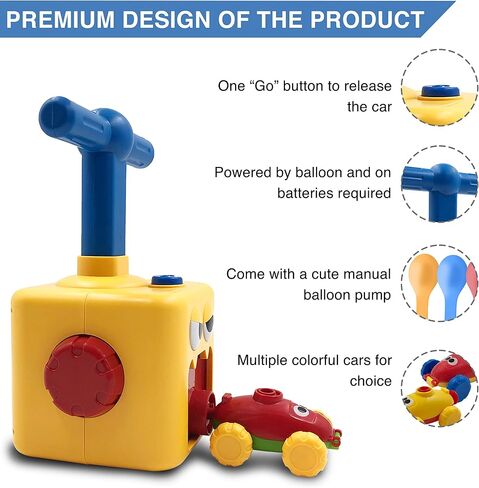 Balloon Launcher with Inertia Car Toy Set for Kids Ages 3 and Up in Saudi Arabia