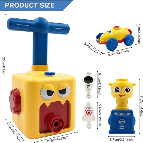 Balloon Launcher with Inertia Car Toy Set for Kids Ages 3 and Up in Saudi Arabia