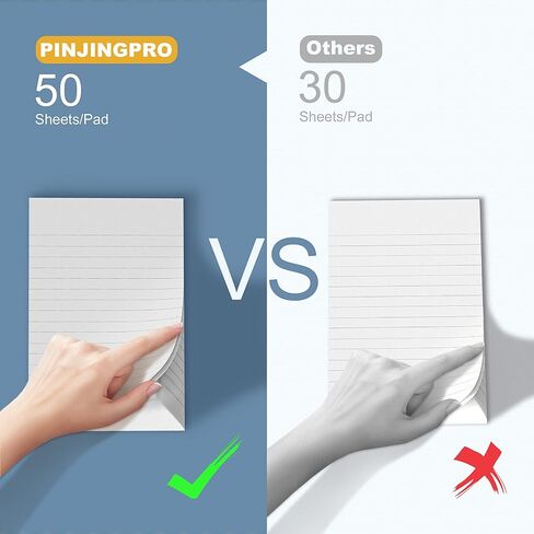 10 Pack Note Pads Small 4x6 Inch Lined Writing Memo Pads Refills Scratch Pads with 50 Sheets Each Pad Narrow Ruled Mini Pocket Notebook Writing Pads of Paper for Daily Work Planning and Organization in Saudi Arabia