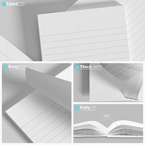 10 Pack Note Pads Small 4x6 Inch Lined Writing Memo Pads Refills Scratch Pads with 50 Sheets Each Pad Narrow Ruled Mini Pocket Notebook Writing Pads of Paper for Daily Work Planning and Organization in Saudi Arabia