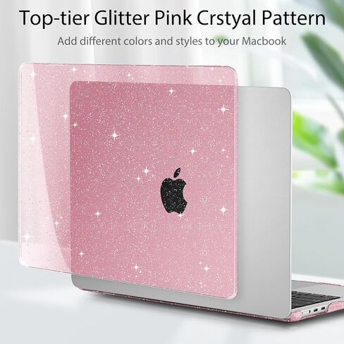 Tuiklol for M4 MacBook Air 13.6 inch Case 2025-2022 Release Model A3240 A3113 A2681 with M3 M2 Chip,Hard Shell Cases with Keyboard Cover & Screen Protector & Camera Cover, Sparkly Midnight Green in Saudi Arabia