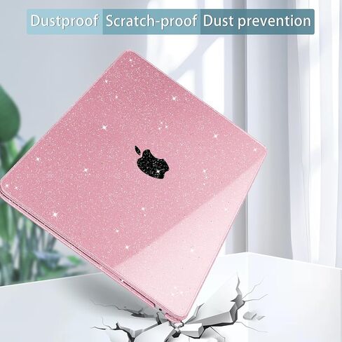 Tuiklol for M4 MacBook Air 13.6 inch Case 2025-2022 Release Model A3240 A3113 A2681 with M3 M2 Chip,Hard Shell Cases with Keyboard Cover & Screen Protector & Camera Cover, Sparkly Midnight Green in Saudi Arabia