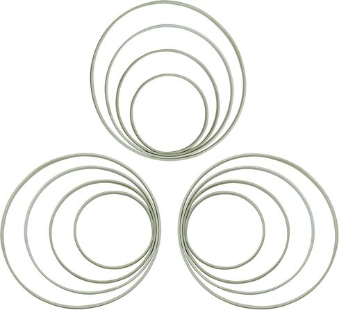 12Pcs Wooden Bamboo Floral Hoop, 4 Sizes (6 8 10 12 Inch) Wooden Wreath Rings, Macrame Hoops Craft Hoops for Wedding, DIY Dream Catcher, Wall Hanging Crafts in Kuwait