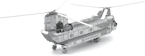 مجموعات نماذج معدنية ثلاثية الأبعاد من Fascinations Metal Earth - Boeing AH-64 Apache - P-51 Mustang - CH-47 Chinook - طائرة تجارية - F-15 Eagle - B-17 Flying Fortress - حزمة من 6 قطع in Kuwait