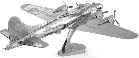 مجموعات نماذج معدنية ثلاثية الأبعاد من Fascinations Metal Earth - Boeing AH-64 Apache - P-51 Mustang - CH-47 Chinook - طائرة تجارية - F-15 Eagle - B-17 Flying Fortress - حزمة من 6 قطع in Kuwait