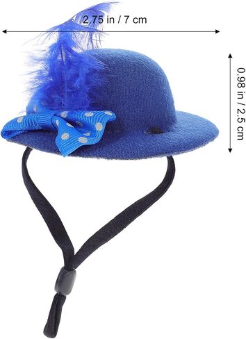 TOYANDONA Mini Hats and Crafts Set - 6pcs Straw Hats, Polyester Flower Hats, DIY Arts and Crafts Accessories for Adults and Kids in Saudi Arabia