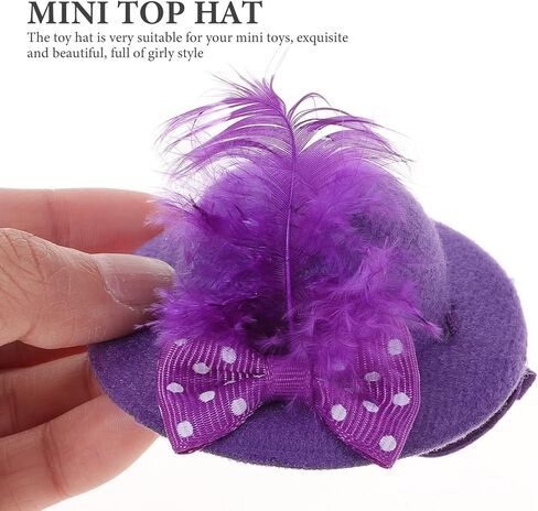 TOYANDONA Mini Hats and Crafts Set - 6pcs Straw Hats, Polyester Flower Hats, DIY Arts and Crafts Accessories for Adults and Kids in Saudi Arabia