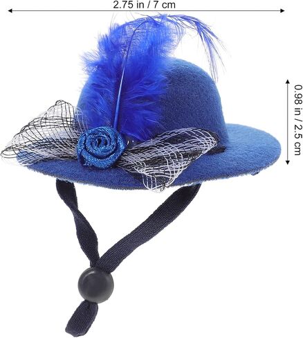 TOYANDONA Mini Hats and Crafts Set - 6pcs Straw Hats, Polyester Flower Hats, DIY Arts and Crafts Accessories for Adults and Kids in Saudi Arabia