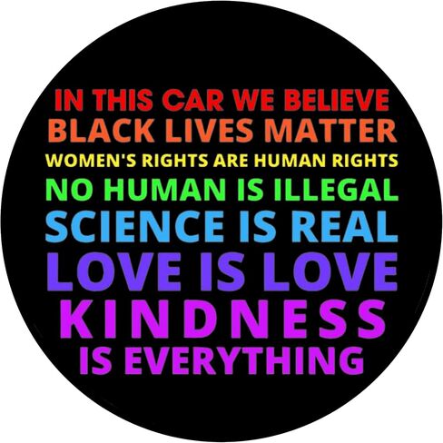 in This Car We Believe Magnet, Spread Kindness Diversity and Inclusivity Magnetic Decals for Cars, Inspirational Equality Quotes, 5.5 Inches (Kindness Is Everything) in Saudi Arabia