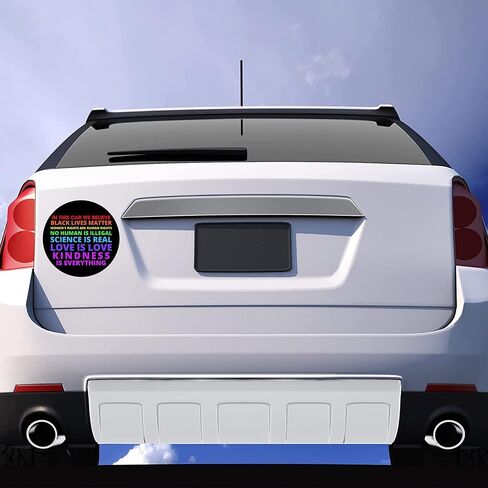 in This Car We Believe Magnet, Spread Kindness Diversity and Inclusivity Magnetic Decals for Cars, Inspirational Equality Quotes, 5.5 Inches (Kindness Is Everything) in Saudi Arabia
