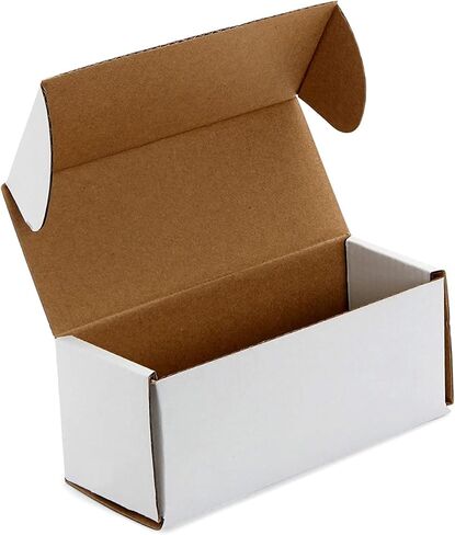 60 عبوة من صناديق البريد المموجة البيضاء، مستلزمات الشحن (2 × 5 × 2 بوصة) in Kuwait