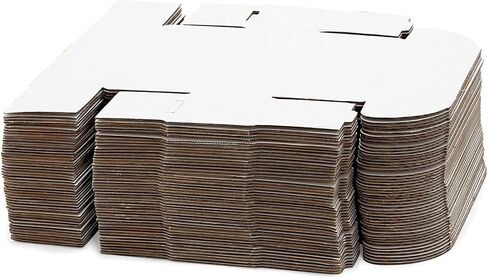 60 عبوة من صناديق البريد المموجة البيضاء، مستلزمات الشحن (2 × 5 × 2 بوصة) in Kuwait