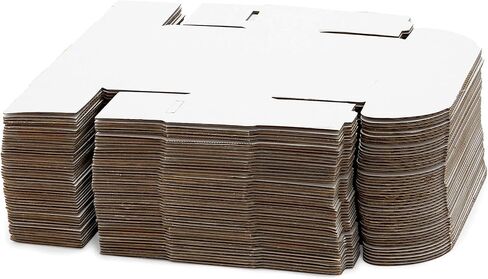 60 عبوة من صناديق البريد المموجة البيضاء، مستلزمات الشحن (2 × 5 × 2 بوصة) in Kuwait