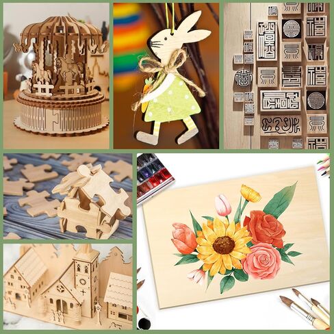 36 Pack 12x12 Basswood Sheets 1/8 Inch, Unfinished Wood for Crafts, Basswood for Laser Cutting & Engraving, Wood Burining, Basswood Plywood Sheets for Architectural Models. in Saudi Arabia