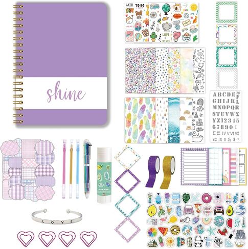JHCBKFF DIY Journal Kit,Journal Set, Stationary Set, Arts and Crafts Kit,Scrapbook & Diary Supplies Set in Saudi Arabia