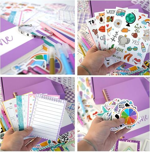 JHCBKFF DIY Journal Kit,Journal Set, Stationary Set, Arts and Crafts Kit,Scrapbook & Diary Supplies Set in Saudi Arabia