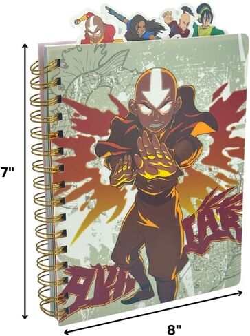 Nickelodeon Avatar the Last Airbender Notebook Journal - Bundle with Avatar Journal Notebook with Tabbed Sections Plus Over 200 Avatar Stickers | Avatar Notebook School Supplies Set in Saudi Arabia