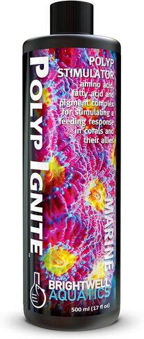 Brightwell Aquatics Polyp Ignite - Polyp Stimulator to Trigger Feeding Response - Polyp Extension for Easier Feeding - Aquarium Water Treatments, 500 ml in Kuwait