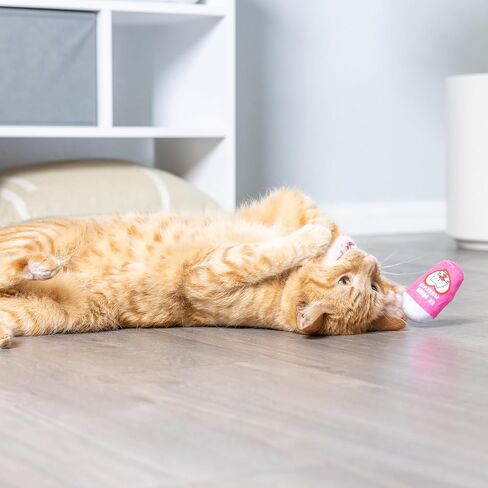 هكسلي آند كينت ألعاب القطط المكونة من قطعتين | شوكولاتة بالفراولة وقلب الكونفو | لعبة قطط قوية مملوءة بالنعناع البري | لعبة قطيفة ناعمة مع النعناع البري والتجعيد | كيتيبيلز in Kuwait