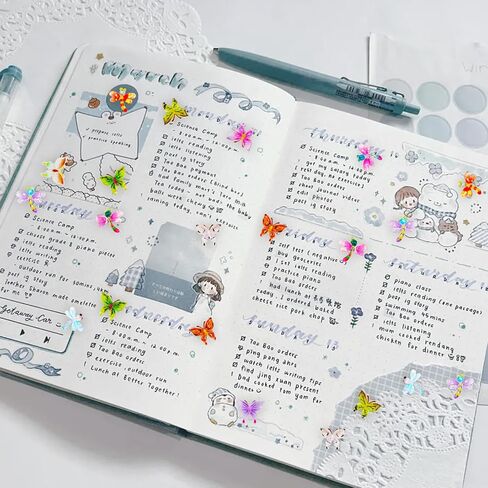 100 قطعة من فراشات الراتنج الدقيقة من Hiawbon، فراشات صغيرة ملونة، فراشات صغيرة ملونة، ديكور فراشة حديقة تررم الجنية، تماثيل صغيرة لديكورات المناظر الطبيعية الصغيرة DIY Craft in Kuwait