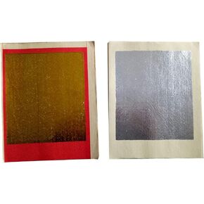 Chinese Joss Paper - Gold & Silver Foil, 90 Sheets, 6.6 x 5.3 Inches, Rectangular, Bamboo Paper, For Ancestral Worship & Festivals