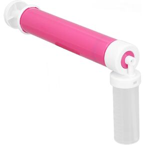Qinlorgo Manual Leakproof Pastel Airbrush Pump Professional Clear Plastic Tube for: Rose Red