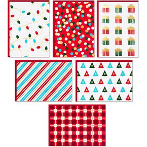 Hallmark Blank Cards, Boxed Christmas Cards Assortment (Christmas Lights & Presents, 24 Cards and Envelopes)