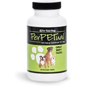 Youngevity Perpetual™ - Maximum Strength Anti-Aging Dog Bone & Joint Support - with Glucosamine, Choline, MSM, Milk Thistle, Calcium, Turmeric & More - 60 Chewable Tablets